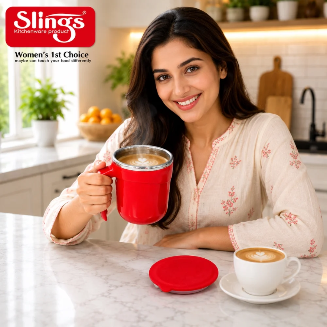 Slings Morning Coffee Mug (Plastic, Stainless Steel)
