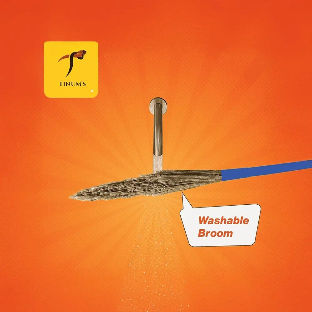 TINUMS Broom with Extendable Handle