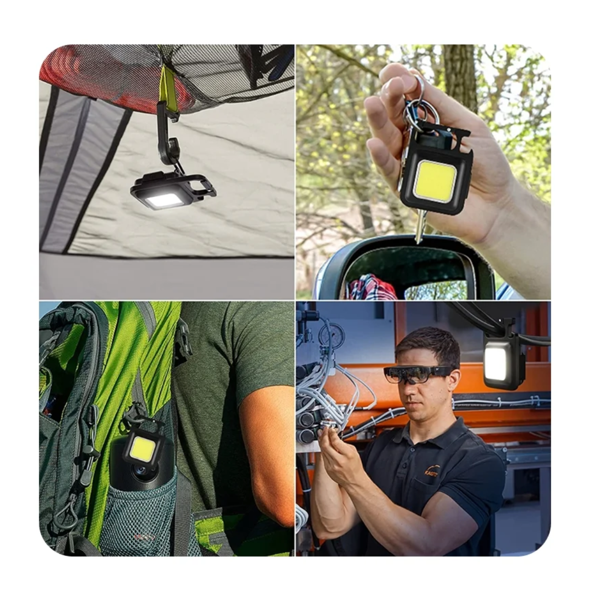 Tinums LED COB Key Chain 6 W Emergency Light (White)
