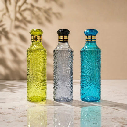 Home Lane Designer Plastic Bottle Set (Multicolour)