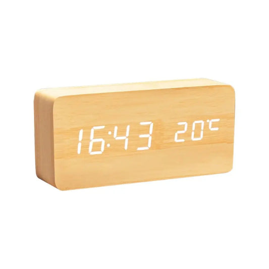 TINUMS Wooden Design Table Clock