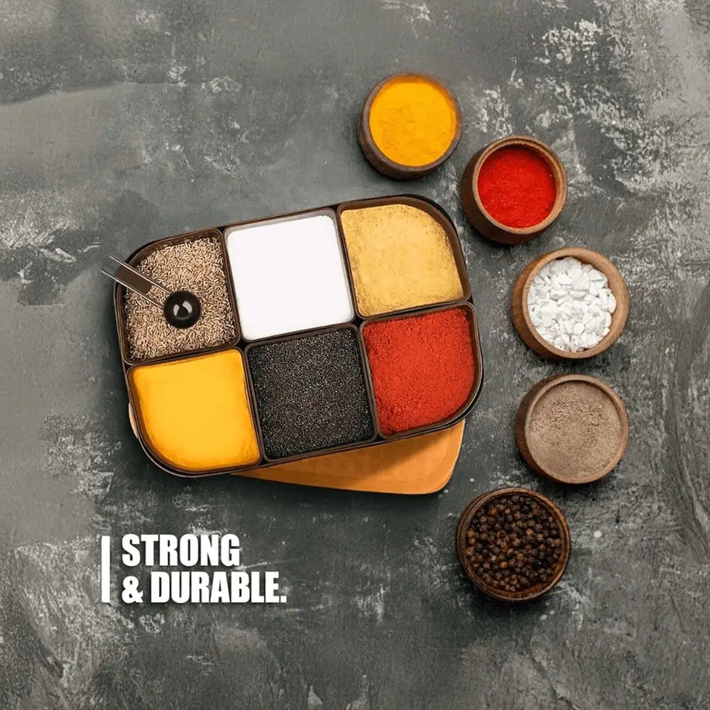 TINUMS 6 Section Spice Box (Plastic)