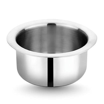 Home Lane Triply Flat Bottom Cooking Tope (Stainless Steel)