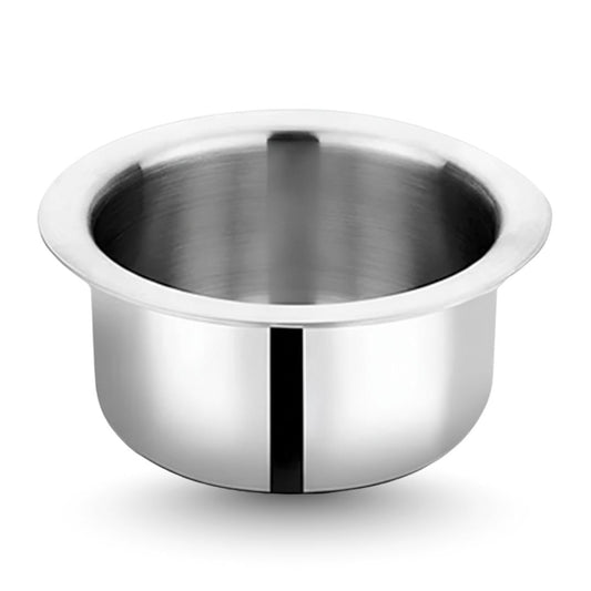 Home Lane Triply Flat Bottom Cooking Tope (Stainless Steel)