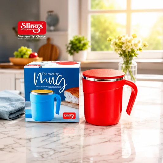 Slings Morning Coffee Mug (Plastic, Stainless Steel)