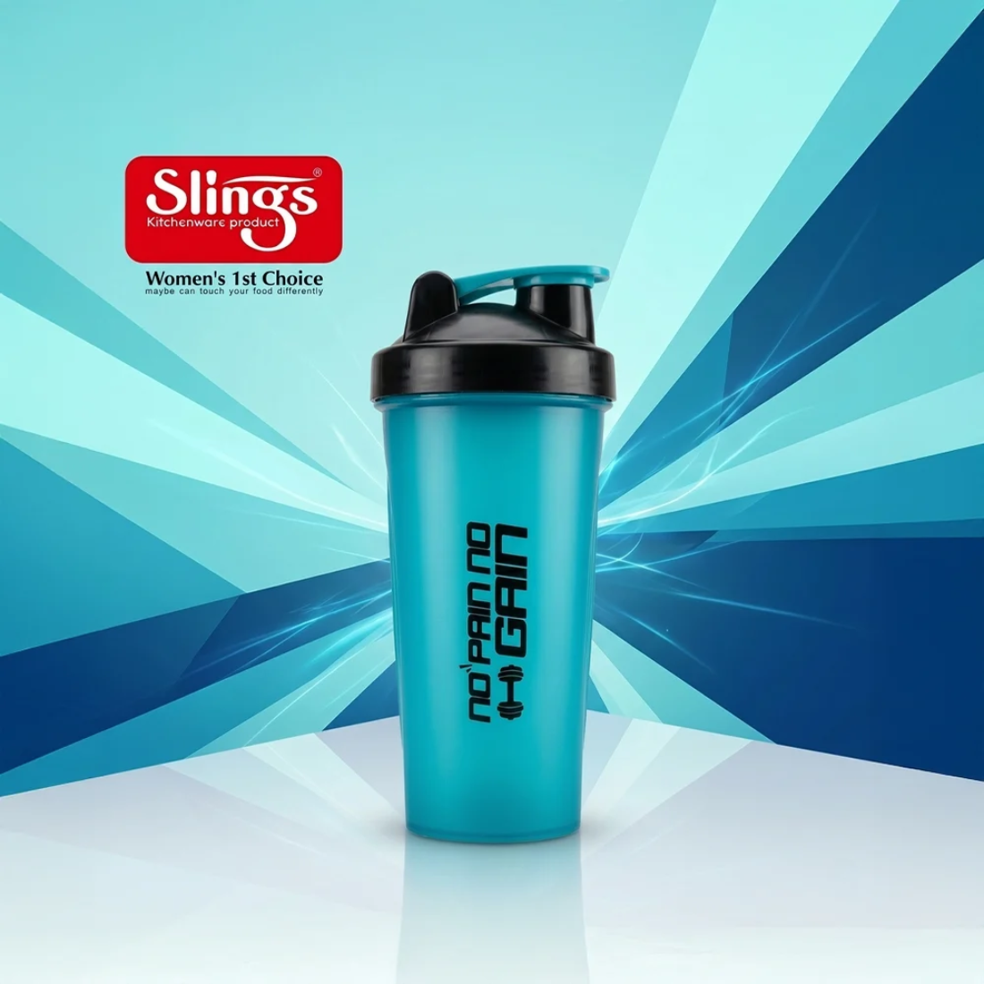 Slings Gym Shaker (Aqua Blue)