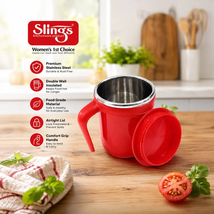 Slings Morning Coffee Mug (Plastic, Stainless Steel)