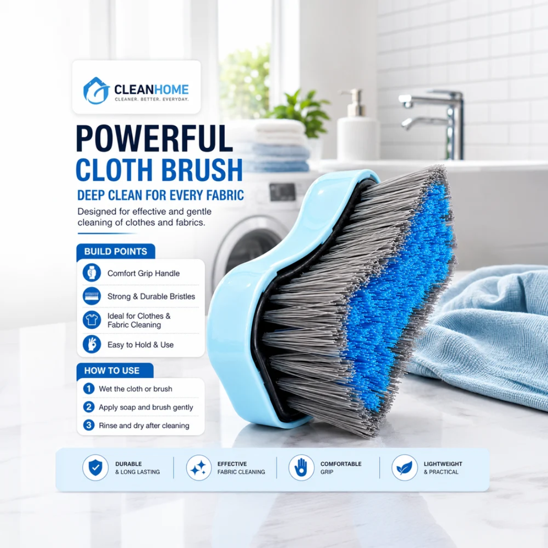 Slings Premium Fronx Cloth Cleaning Brush