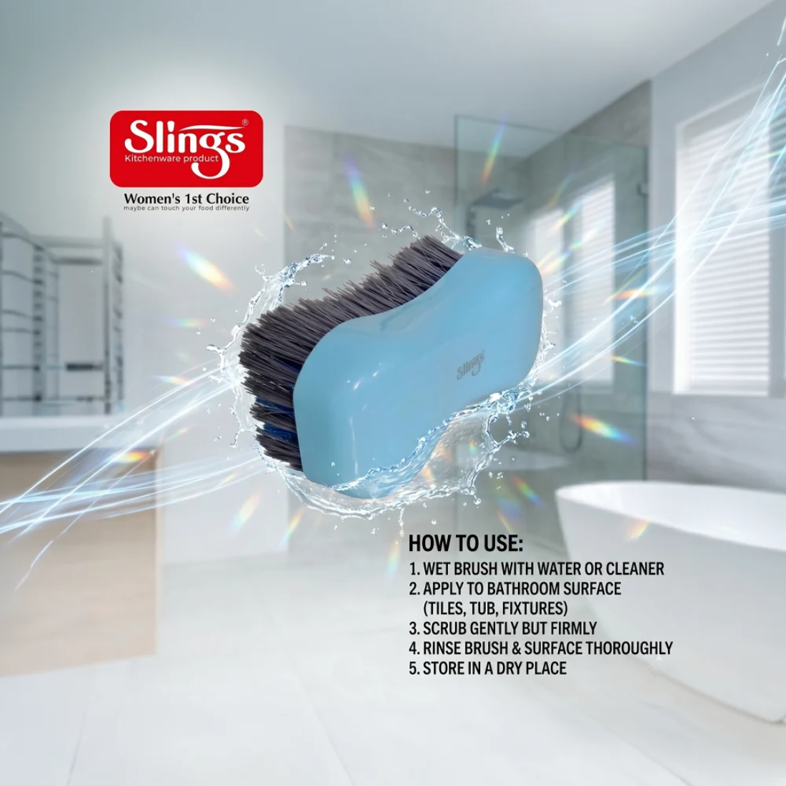 Slings Premium Fronx Cloth Cleaning Brush