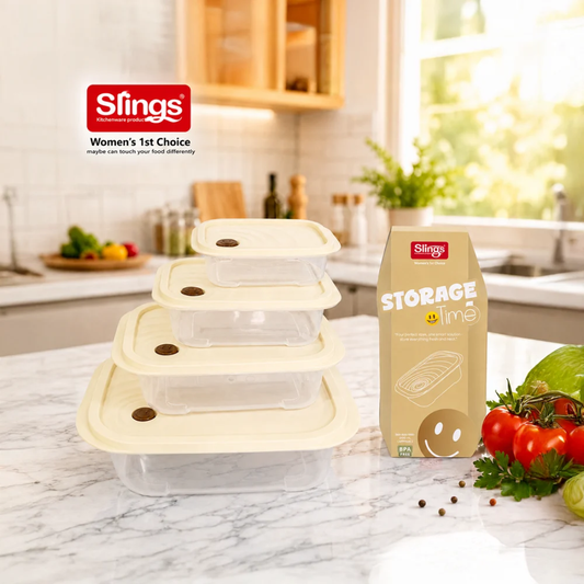Slings Storage Time Food Container (Set of 4)