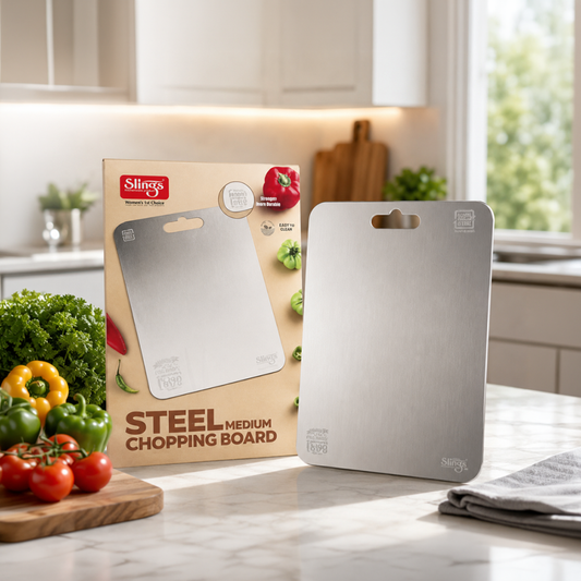 Slings Stainless Steel Medium Chopping Board