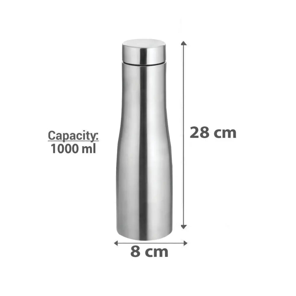 HOME LANE Stainless Steel Curve Water Bottle