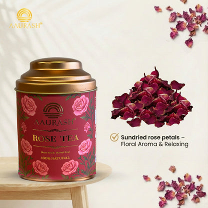 AAURASH Rose Flower Tea