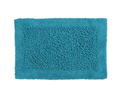Cotton Tufted Twist Bathmat- Turquoise
