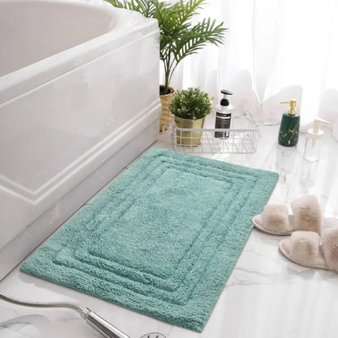 Green Tales Linea Bathmat Aqua