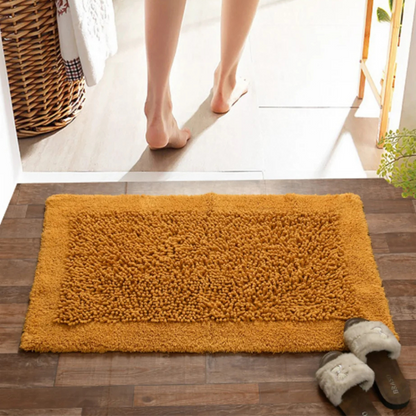 Green Tales Twist Bathmat Mustard