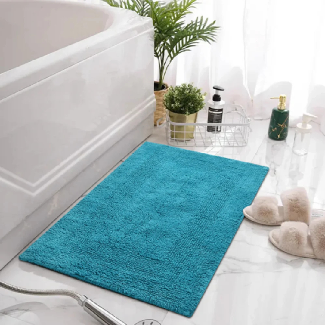 Green Tales Swarn Bathmat Turquoise