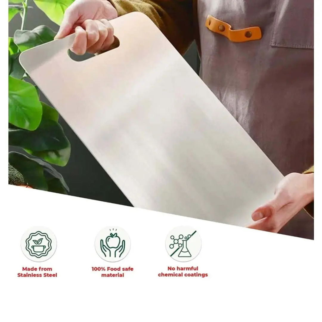 HOME LANE Stainless Steel Chopping Board