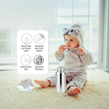 Stainless Steel Baby Feeding Bottle
