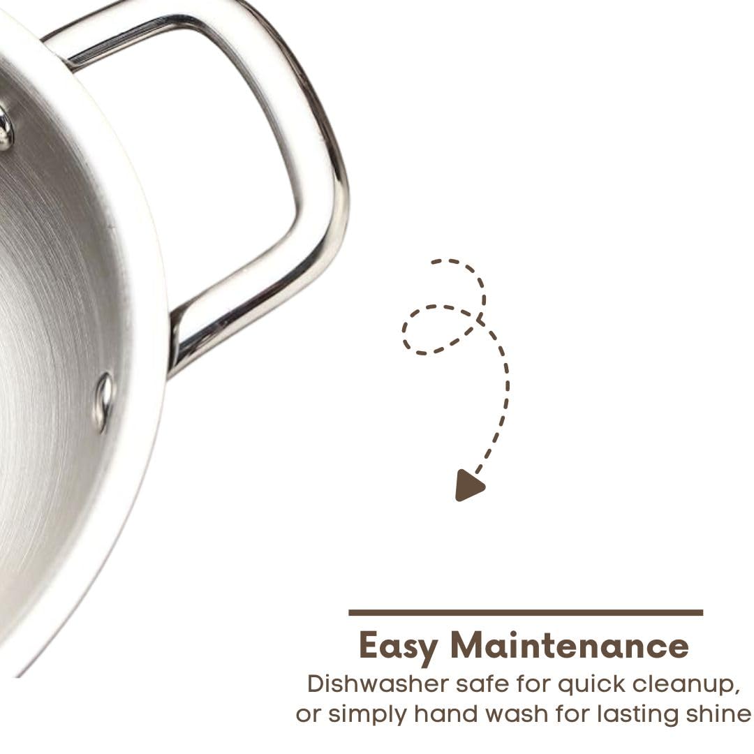 Home Lane Kadhai (Stainless Steel)