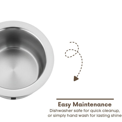 Home Lane Triply Flat Bottom Cooking Tope (Stainless Steel)