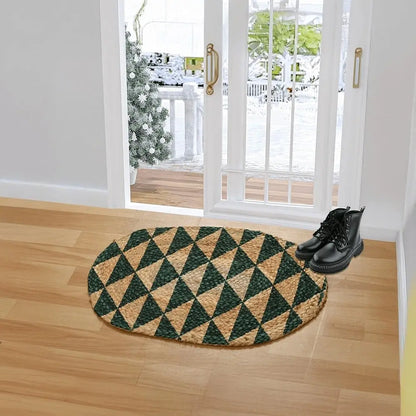 SUSHIEL Jute Door Mat (Green)