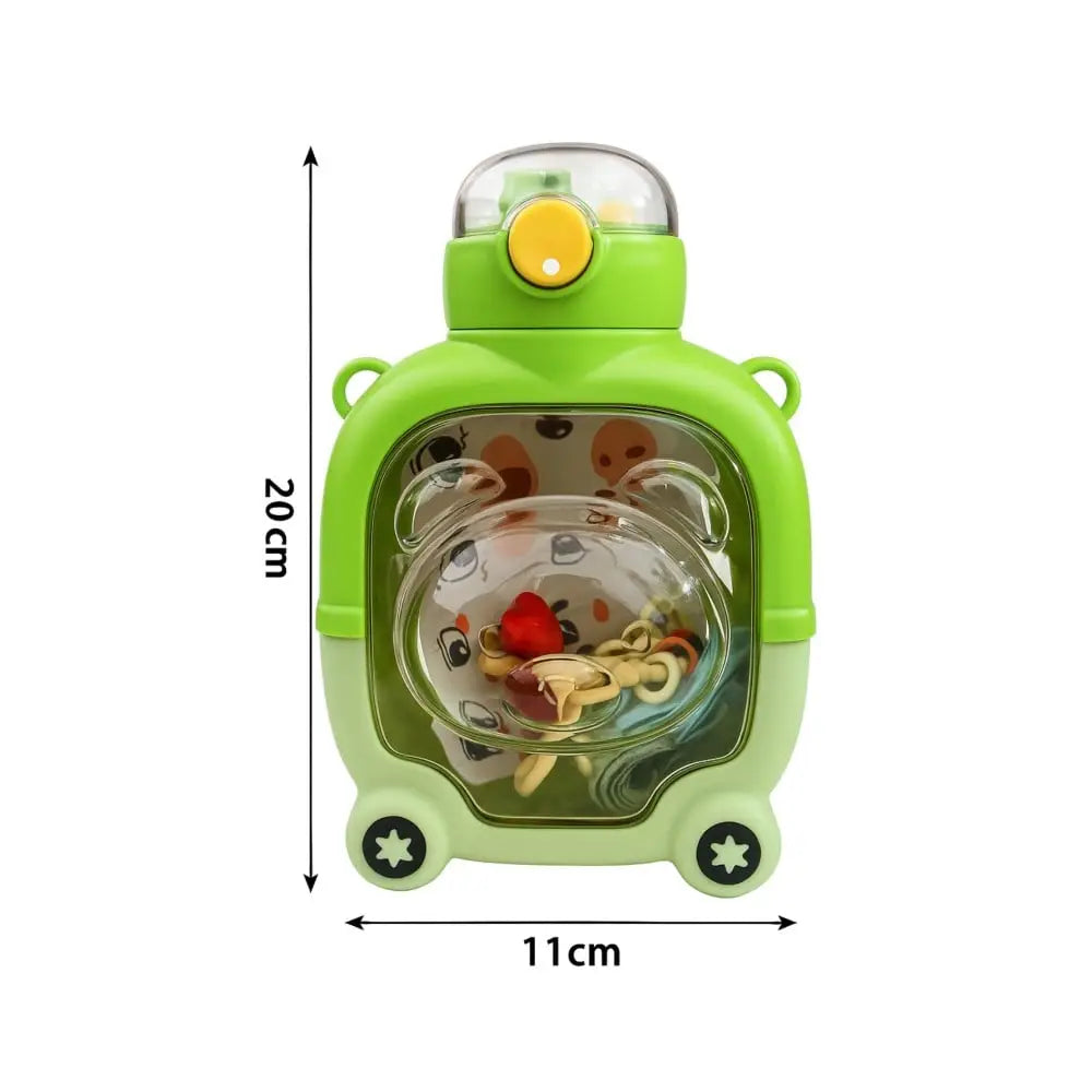 VARKAUS Teddy Bear Water Bottle with Straw