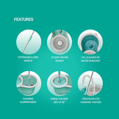 Floor Cleaning Spin Bucket Mop