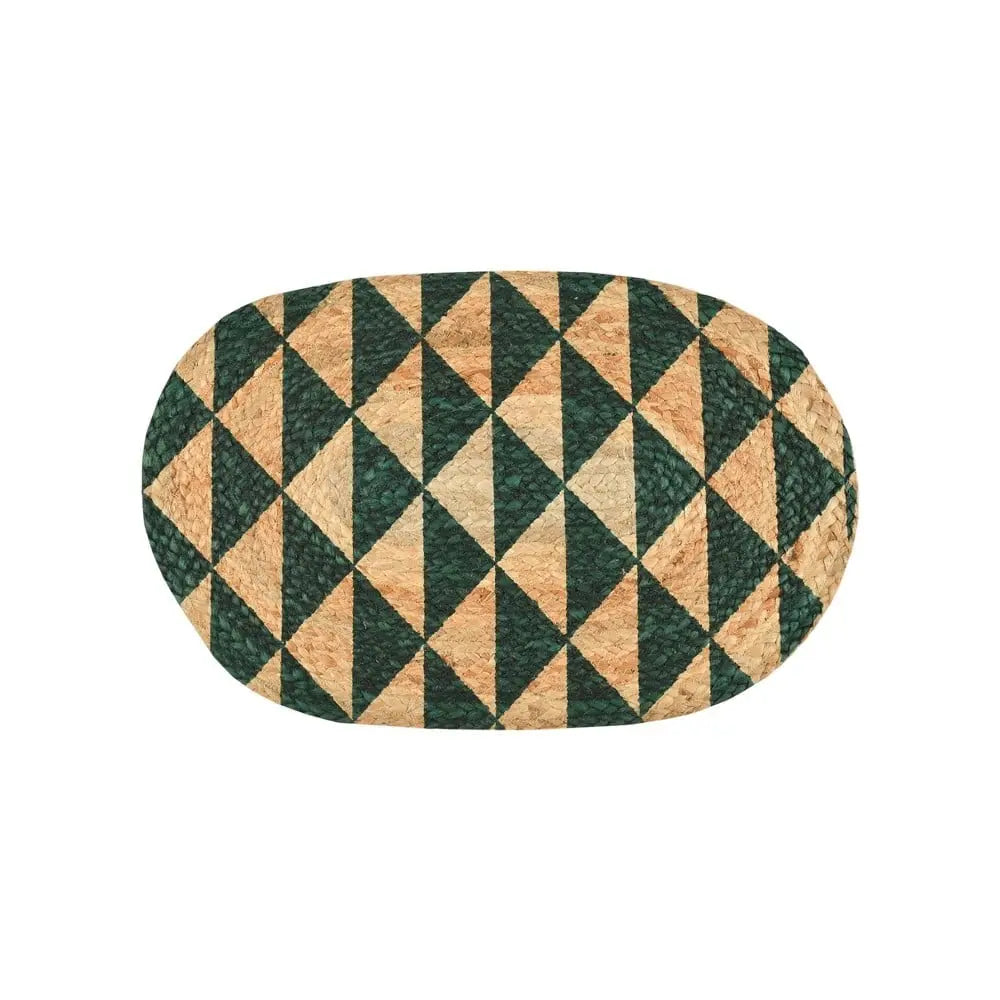 SUSHIEL Jute Door Mat (Green)