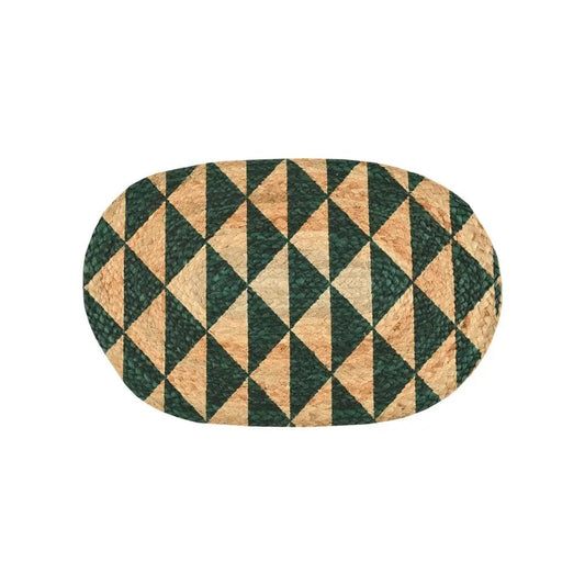 SUSHIEL Jute Door Mat (Green)