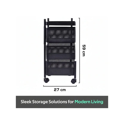 TINUMS Metal 3-Layer Multipurpose Organizer (Black)