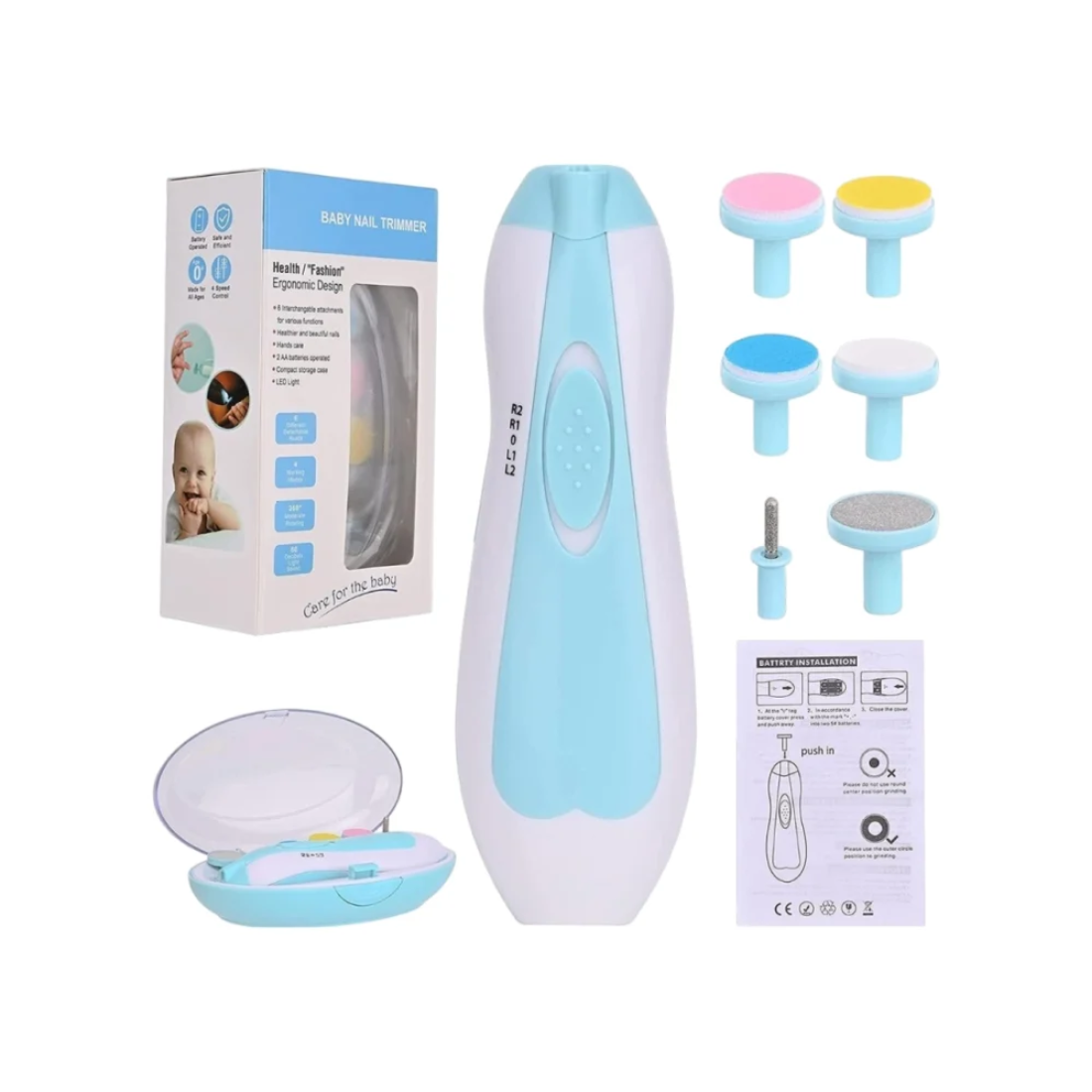 Tinums Baby Nail Clipper Set (Blue, 6+ months)
