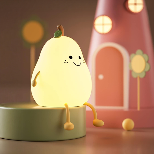 TINUMS Silicone Pear Rechargeable 5 W Night Lamp