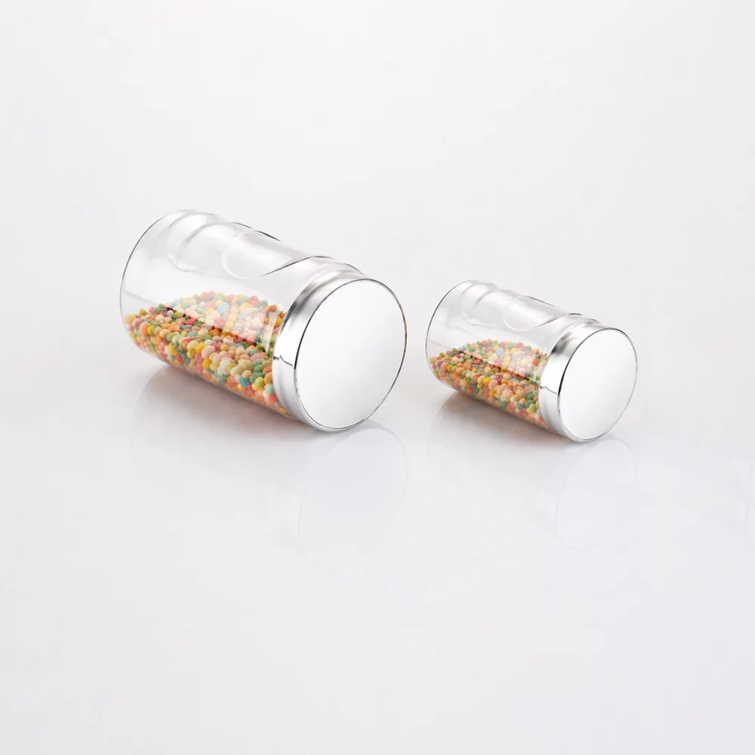 Home Lane Plastic Container Jar (Set 0f 2)
