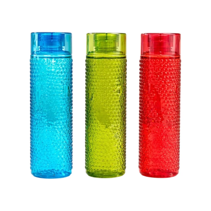 Home Lane Plastic Aqua Water Bottle Set (Multicolour)