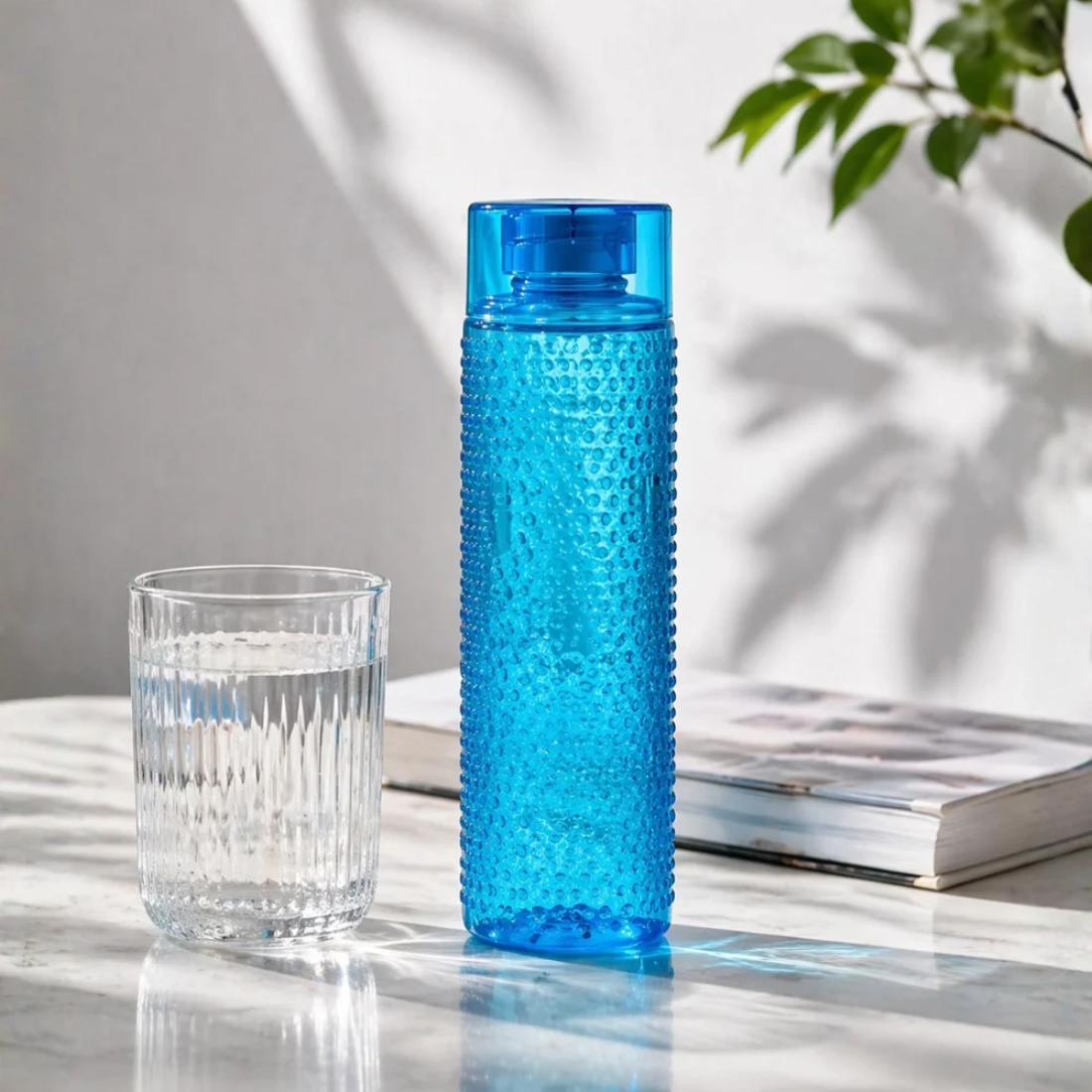 Home Lane Plastic Aqua Water Bottle Set (Multicolour)