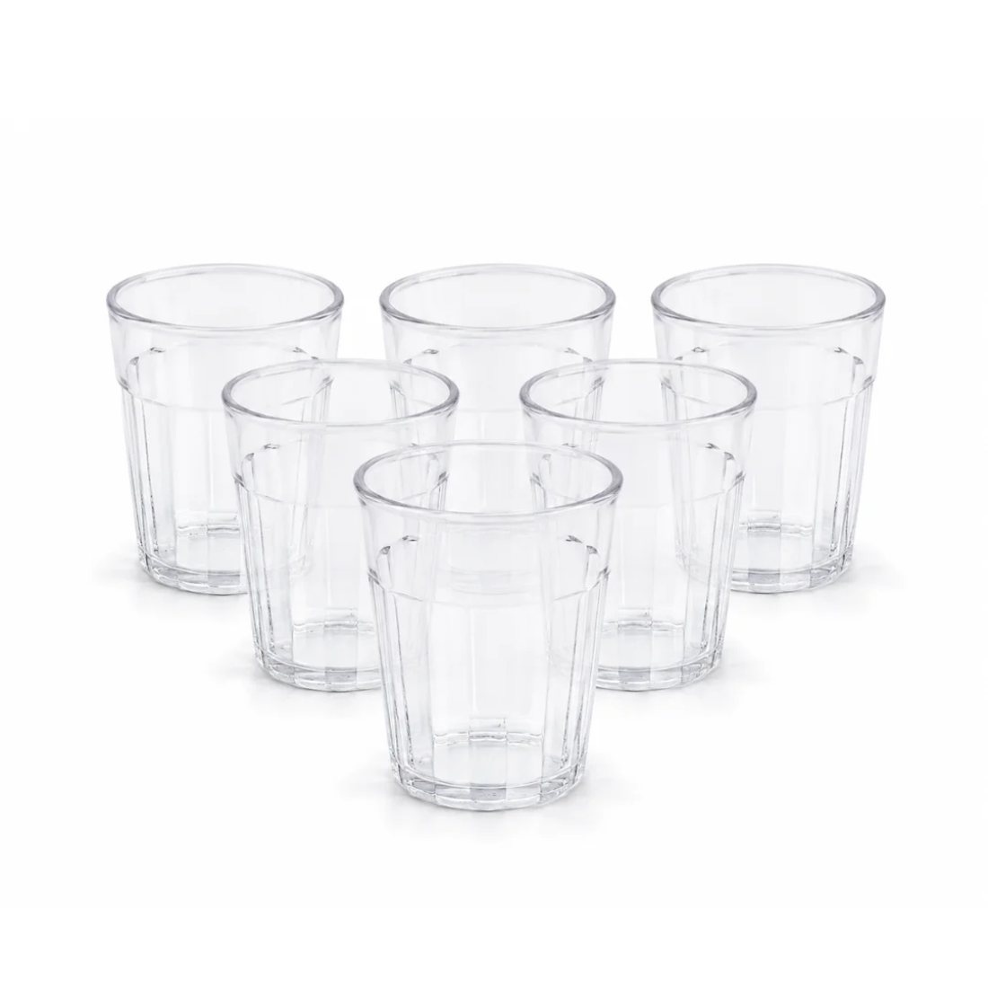 Slings Transparent Plastic Chai Pyali (Set of 6)