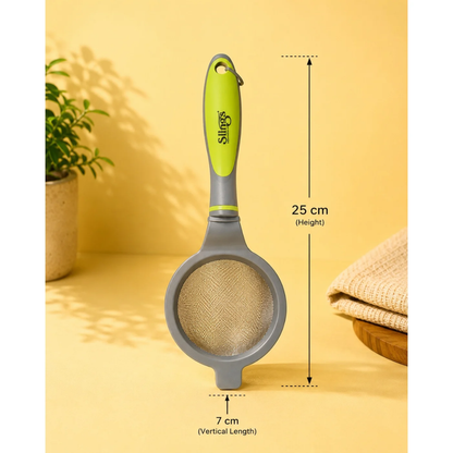 Slings Double Mesh Kitchen Strainer for Tea, Flour & Juices