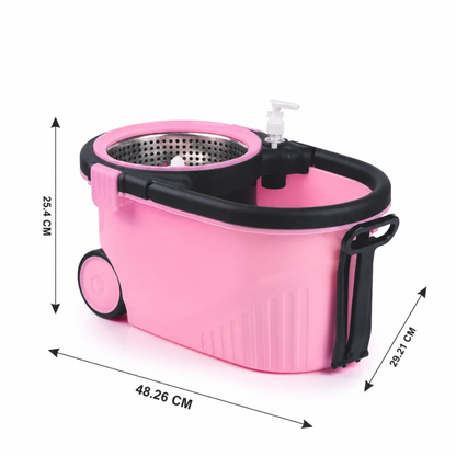 Slings Spin Mop & Bucket Set with 2 Microfiber Refills