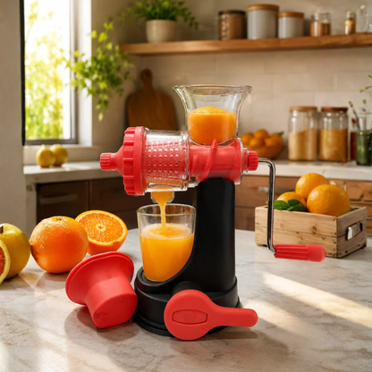 Slings Smiley Juicer Manual Juice Extractor with Stainless Steel Handle ( Pink )
