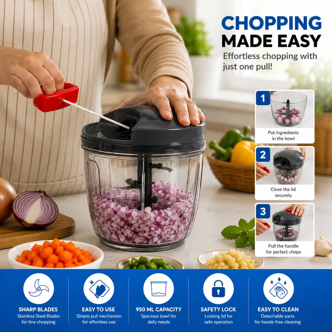 Slings Unique Chopper 950 ML