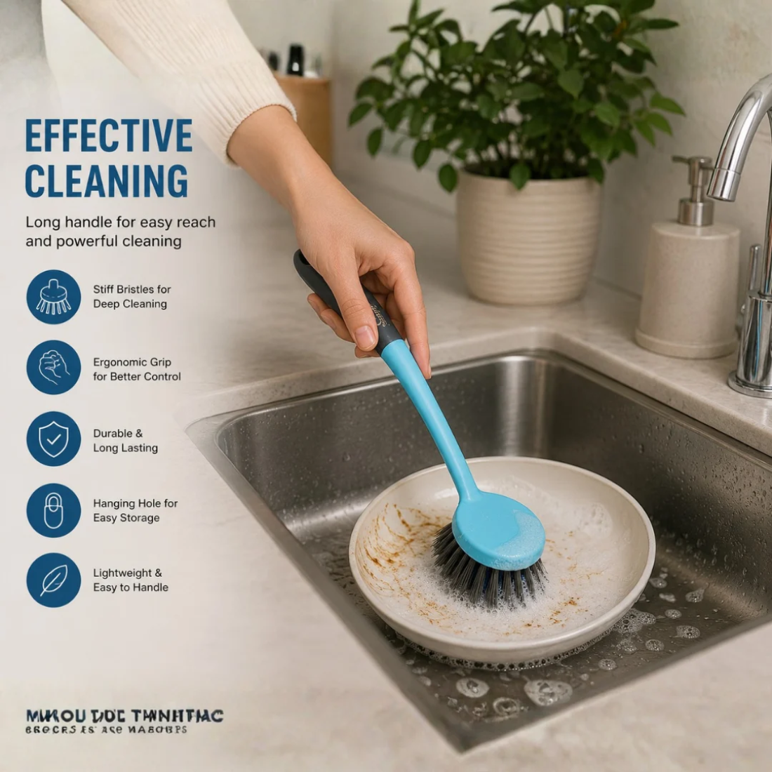Slings 4-Piece Dust Pan and Brush Cleaning Set