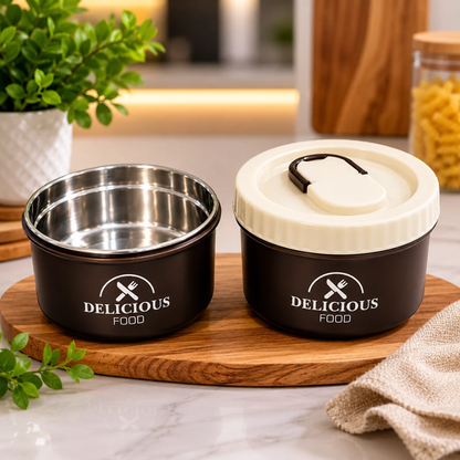 Slings Insulated Food Container Set of 2 (600 ml Each)