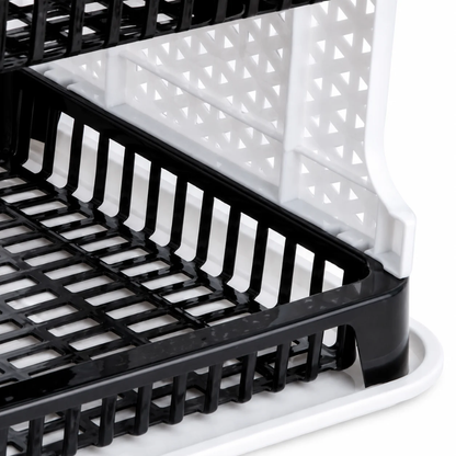 Slings Lenovo 2 Tier Plastic Dish Drying Rack with Cutlery Holder & Drain Tray