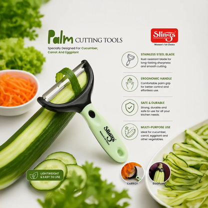 Slings Palm Vegetable Peeler with Stainless Steel Blade