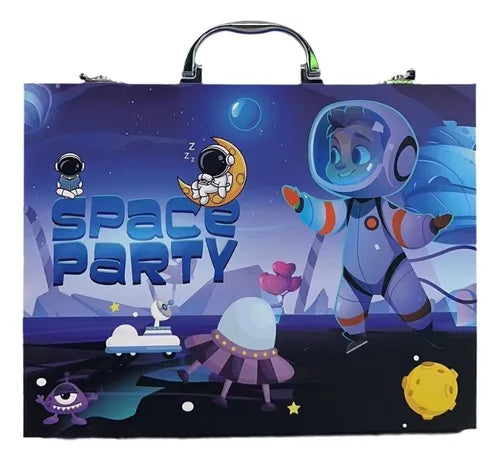 VARKAUS Space Themed Art & Coloring Kit for Kids