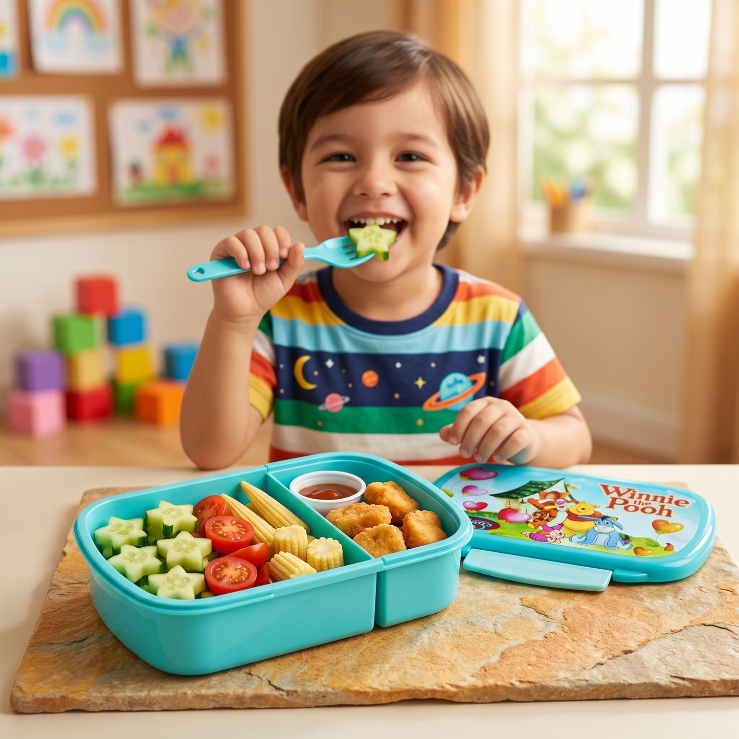 Slings Winnie the Pooh Printed Tiffin Box
