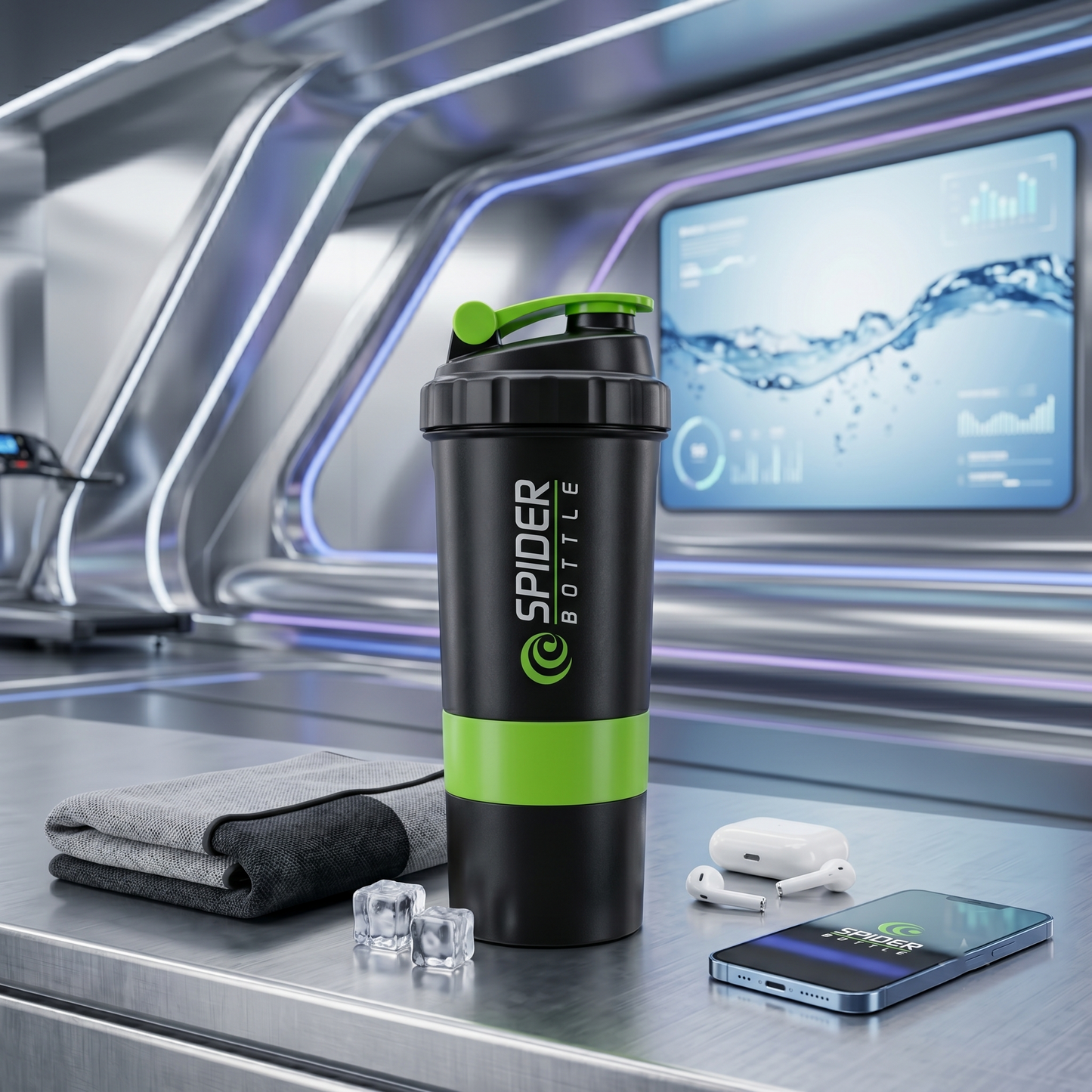 Slings Spider Bottle Protein Shaker (500ml)
