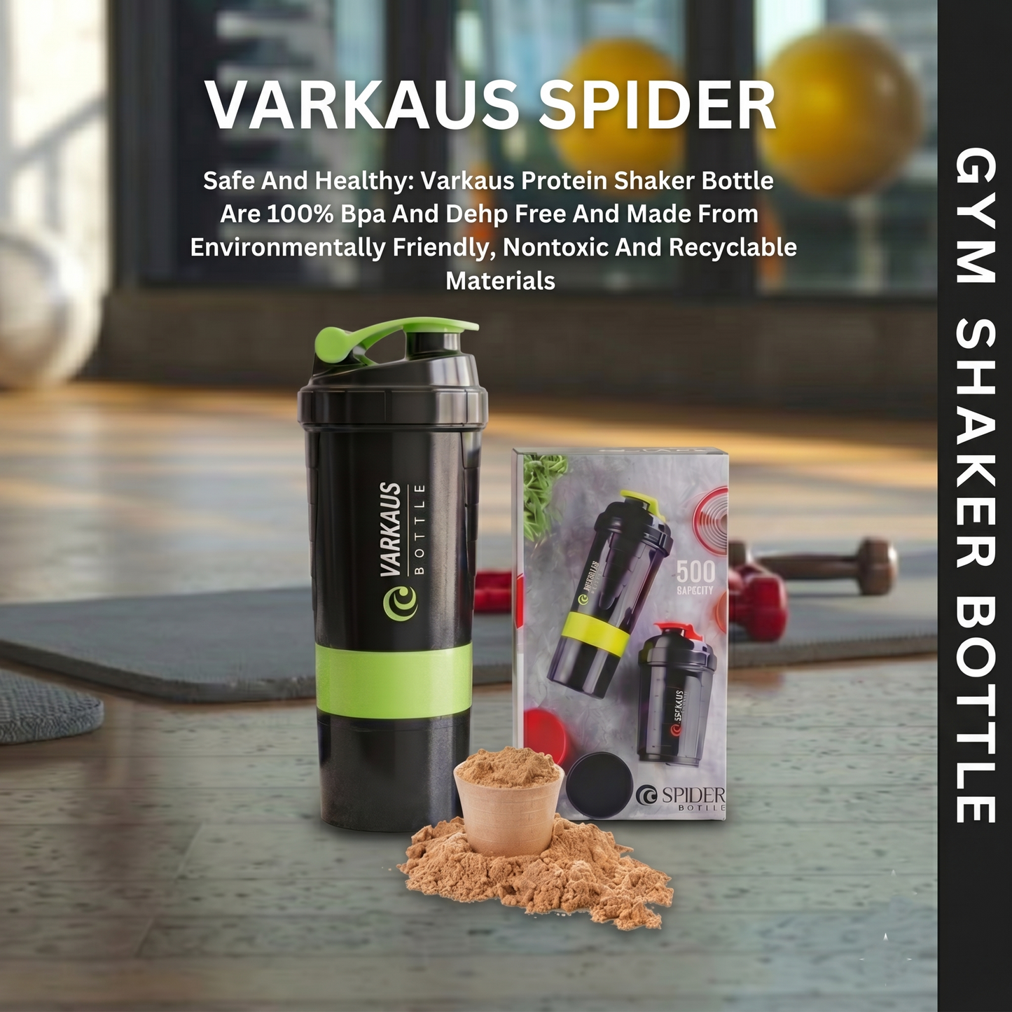 Slings Spider Bottle Protein Shaker (500ml)
