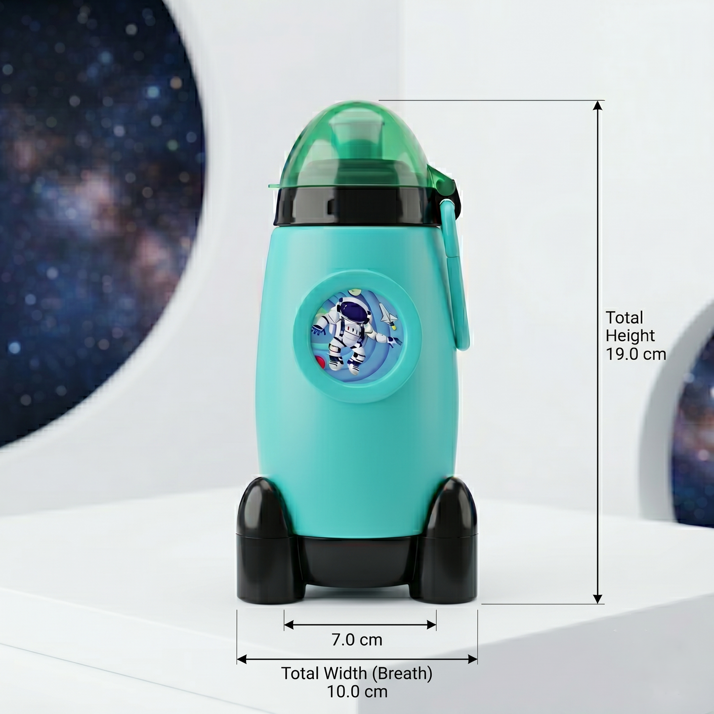 Slings Rocket Shape Kids Sipper Water Bottle